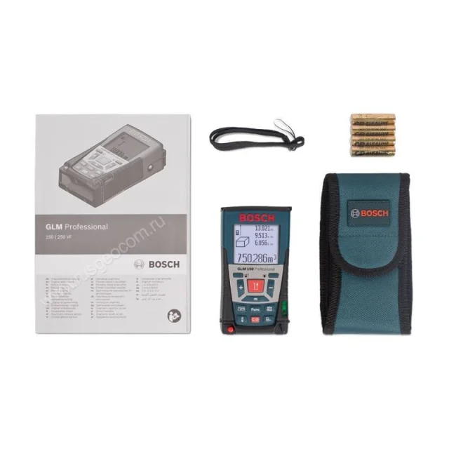 Комплектация лазерной рулетки BOSCH GLM 150 Professional