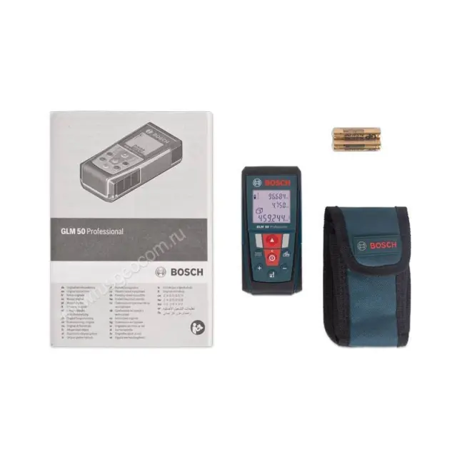 Комплектация лазерной рулетки BOSCH GLM 50 Professional