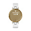 smart Часы Garmin Lily светло-золотистый безель, белый корпус и итальянский кожаный ремешок