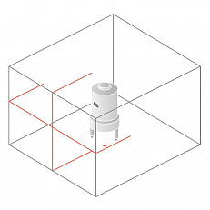 Схема лучей нивелира Bosch UniversalLevel 3 SET
