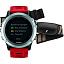 Навигатор-часы Garmin Fenix 3 серебряные с красным ремешком и пульсометром HRM-Run