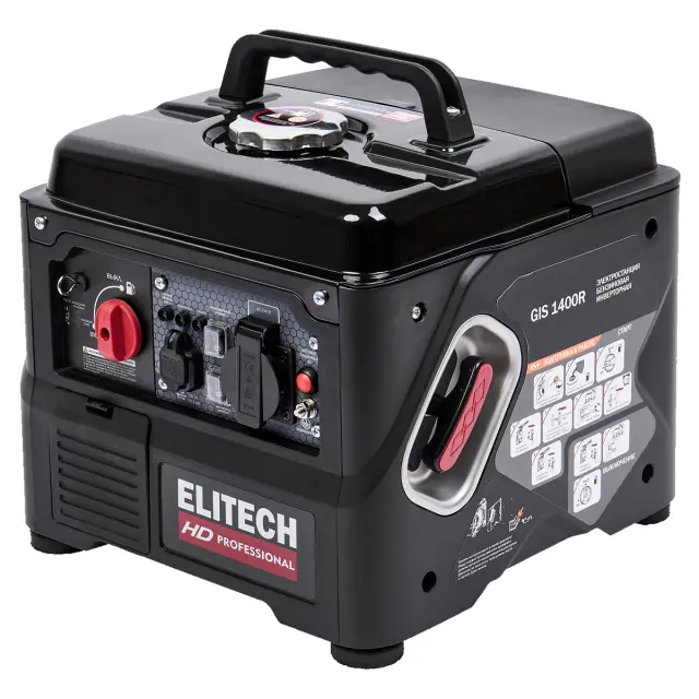 Elitech HD PROFESSIONAL GIS 1400R - инверторный бензиновый генератор