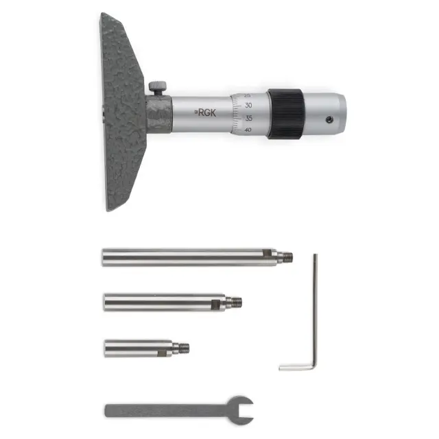 Глубиномер микрометрический RGK GM-100 комплектация