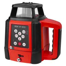 RGK SP-800 с калибровкой - ротационный нивелир (ротационный / красный луч / 800м с приемником / ±0,05 мм)