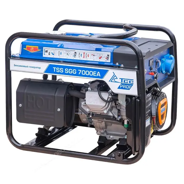 Бензиновый генератор TSS SGG 7000EA с шумозащитным кожухом