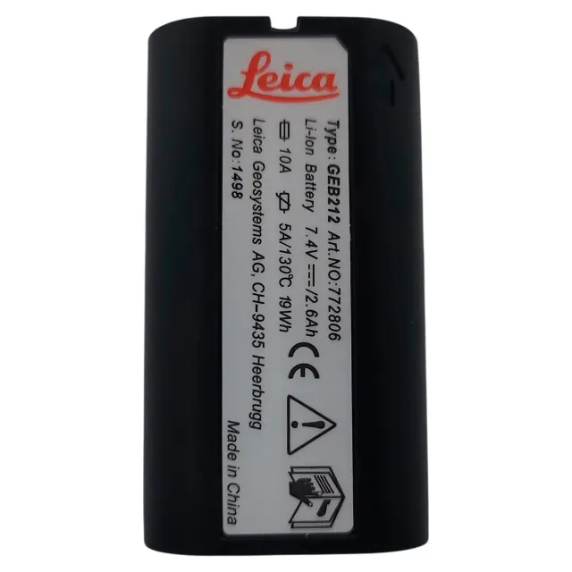RGK Аккумулятор типа LEICA GEB212 для TS/GNSS (7.4V, 2.6Ач, Li-Ion), аналог