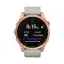 Часы для спорта Garmin Fenix 7S Solar цвета розовое золото с песочным силиконовым ремешком