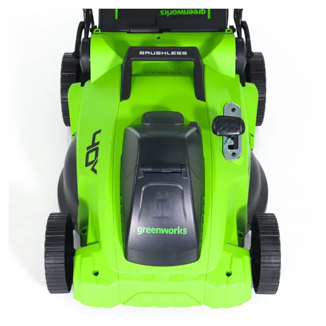 Greenworks GD40LM16X бесщеточная, 40V с АКБ 5 Ач + ЗУ 2А - аккумуляторная газонокосилка