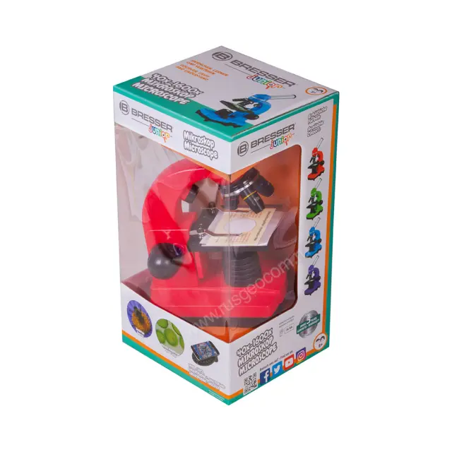 упаковка Bresser Junior Biolux SEL 40–1600x, красный