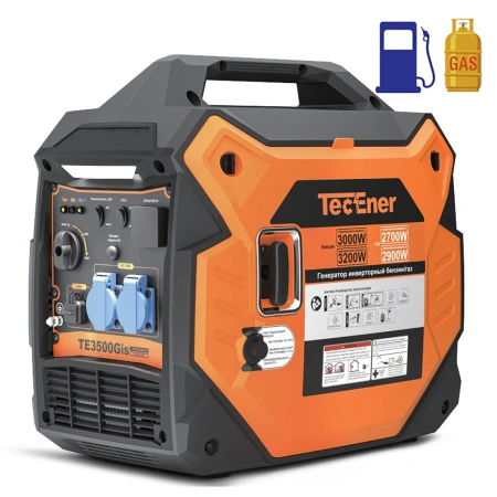 TecEner TE3500Gis - инверторный генератор газ/бензин