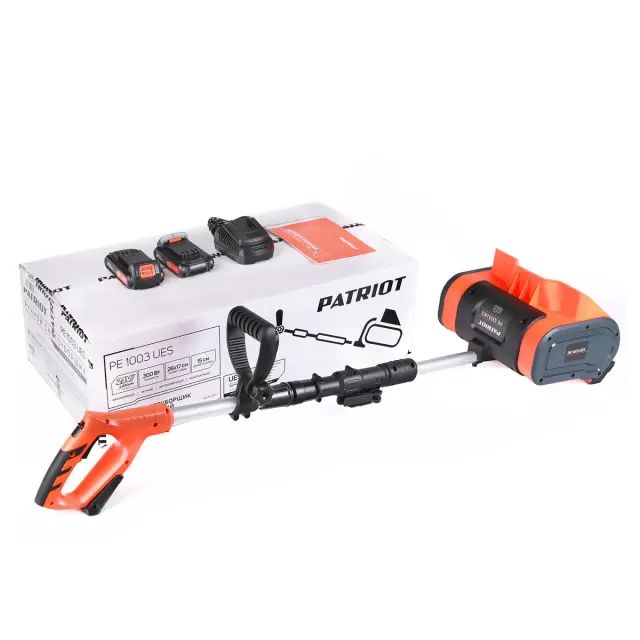 Ручная машина для уборки снега Patriot PE 1003 UES с 2хАКБ 2 Ач + ЗУ 2А