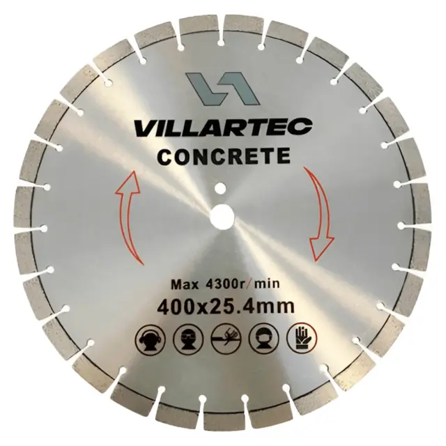 Круг отрезной для бетона Villartec 400 мм