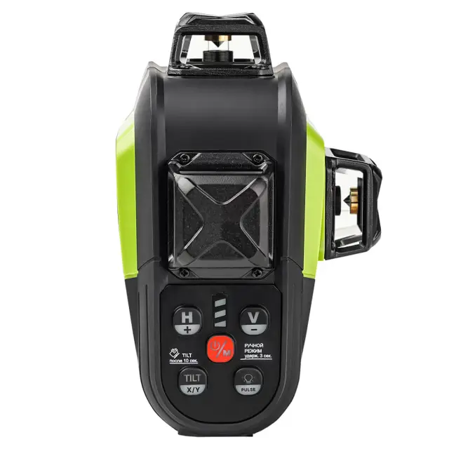 RGK SRV-4D - построитель плоскостей (360° / зеленый луч / 70м с приемником / АКБ)