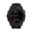 беговые Часы Garmin Fenix 7X Sapphire Solar титановый черный DLC с силиконовым ремешком