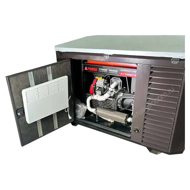 A-iPower A13000TEAX в супертихом зимнем кожухе 1700SS RAL 8019 + блок автозапуска A-iPower 230В/400В 100А 8 ПИН