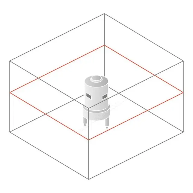 Схема лучей лазерного уровня Geomax Zone20 H