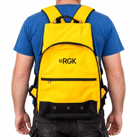 Рюкзак каркасный жёлтый RGK для GNSS (5/8" + 5/8")