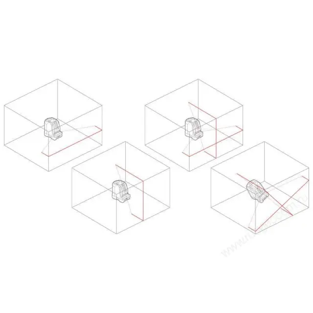 Схема лучей лазерного нивелира RGK LP-103