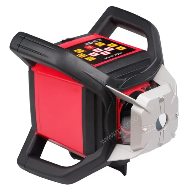 RGK SP-610 с калибровкой - ротационный нивелир (ротационный/красный луч/800м с приемником/±0,05 мм/АКБ)