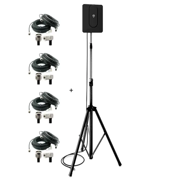 ALIENTECH DEIMOX - усилитель сигнала антенны + коаксиальный кабель 20 м (4 шт.)