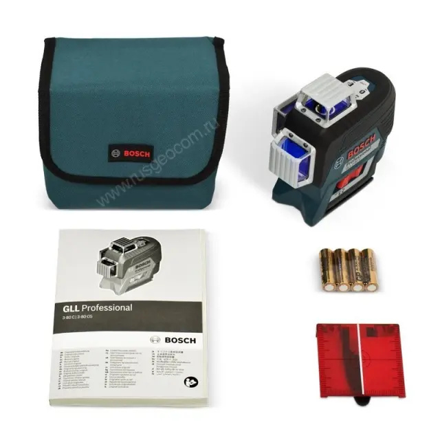 Bosch GLL 3-80 C с калибровкой + вкладка под L-BOXX - лазерный нивелир