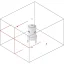 Схема лучей лазерного уровня Bosch GLL 2-50 Prof + BT 150