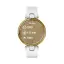 Garmin Lily светло-золотистый безель, белый корпус и итальянский кожаный ремешок