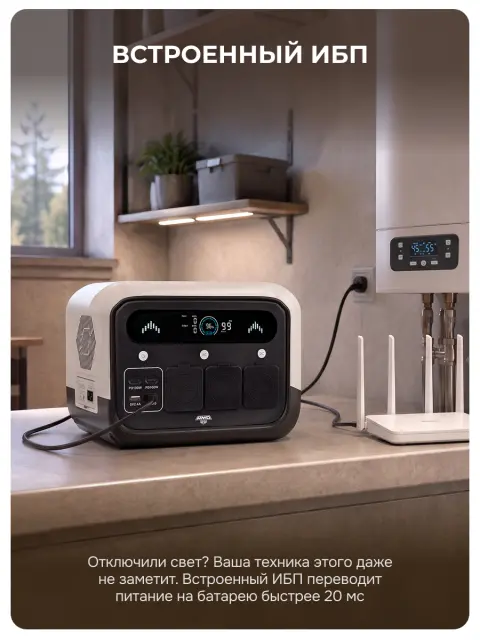 AMO PS 700 Pro белая - портативная электростанция