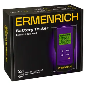 Ermenrich Zing AL45 - тестер аккумуляторов фиолетовый