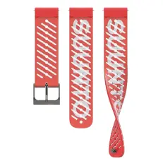 Силиконовый ремешок SUUNTO Athletic 5 22 мм Lava Red S+M, красный