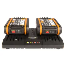 WORX WA3610 - комплект двойное зарядное устройство WA3772 + 2 АКБ 2.0 А/ч