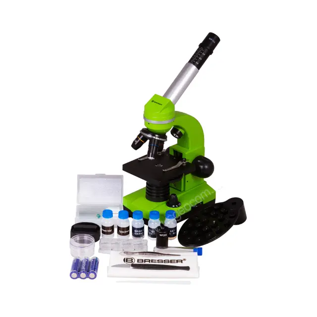комплект Bresser Junior Biolux SEL 40–1600x, зеленый
