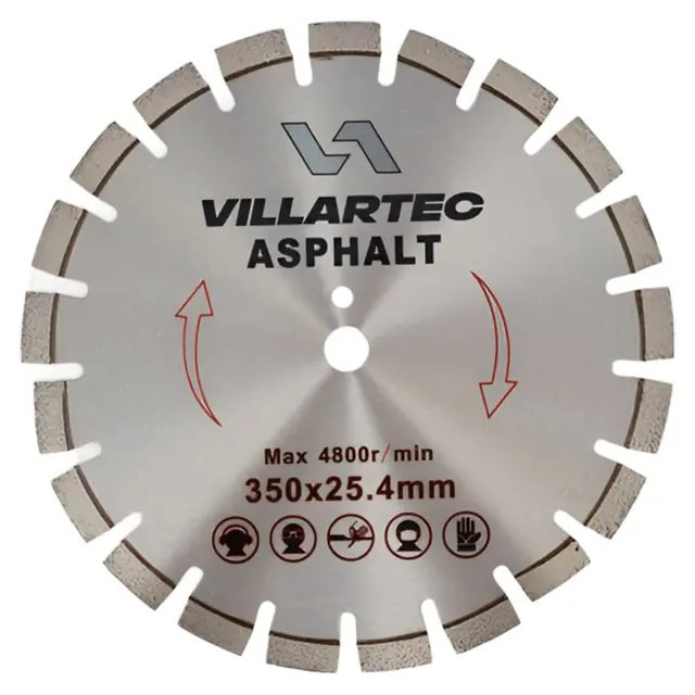 Круг отрезной для асфальта Villartec 350 мм