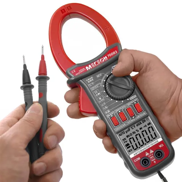 МЕГЕОН 70083 - цифровые токоизмерительные клещи, мультиметр