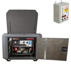 A-iPower A6000EAX в тихом зимнем кожухе 1200 RAL 7024 + блок автозапуска A-iPower 400 В, 25 А