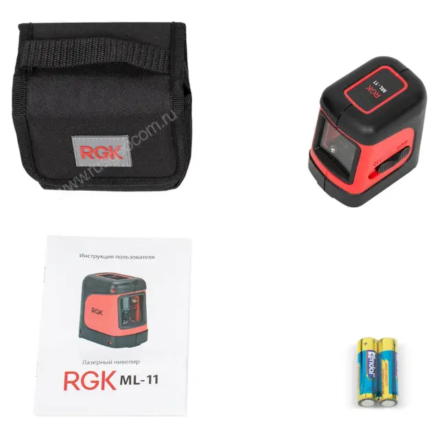 RGK ML-11 с калибровкой - лазерный нивелир (120° / красный луч / 10м)