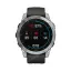 умные Часы Garmin Fenix 7 серебристый с графитовым силиконовым ремешком
