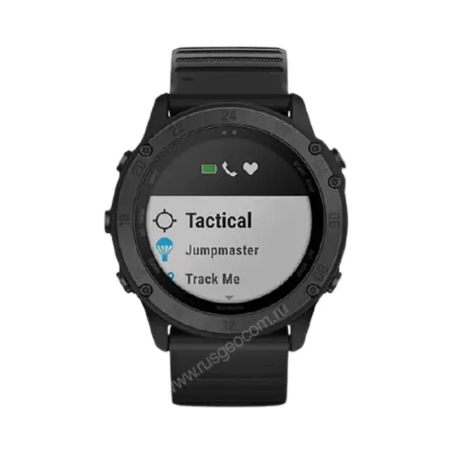 для бега Часы Garmin Tactix Delta - Sapphire Edition - черное DLC-покрытие с черным ремешком