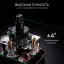 RGK SP-610G - ротационный нивелир (ротационный / зелёный луч / 900м с приемником / ±0,1 мм / АКБ)