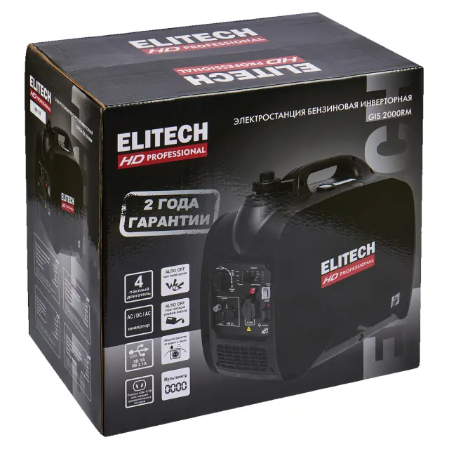Elitech HD PROFESSIONAL GIS 2000RМ - инверторный бензиновый генератор