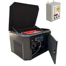 A-iPower A7000EAX в супертихом зимнем кожухе 1400SS RAL 8019 + блок автозапуска A-iPower 400 В, 25 А