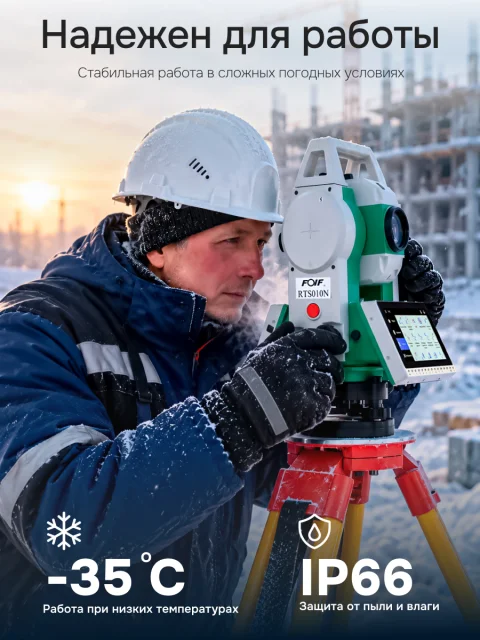 FOIF RTS010N (R1000, 1") с ОС Android - электронный тахеометр