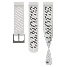 Силиконовый ремешок SUUNTO Athletic 5 22 мм Pearl White S+M, белый