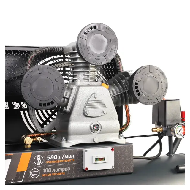 Patriot KRX 580 L100 D - ременной компрессор