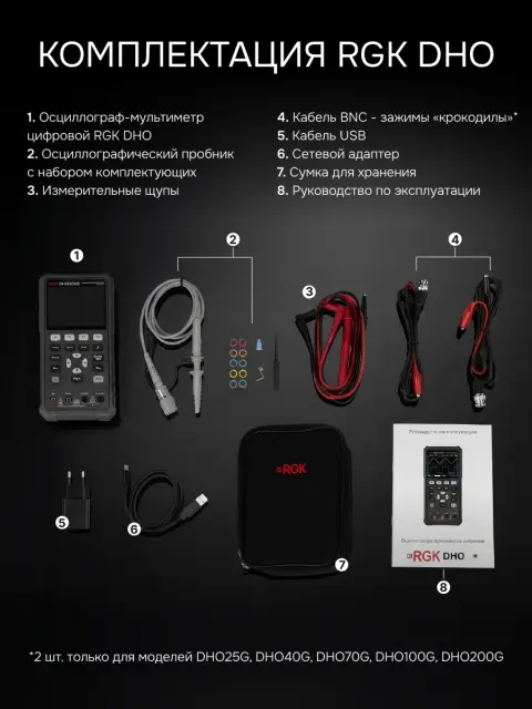 RGK DHO25G - осциллограф - мультиметр