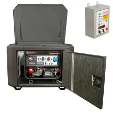 A-iPower A9000EAX в тихом зимнем кожухе 1200 RAL 8019 + блок автозапуска A-iPower 400 В, 25 А