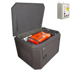 A-iPower A6000EAX в тихом зимнем кожухе 1200 RAL 8019 + блок автозапуска A-iPower 230 В, 50 А