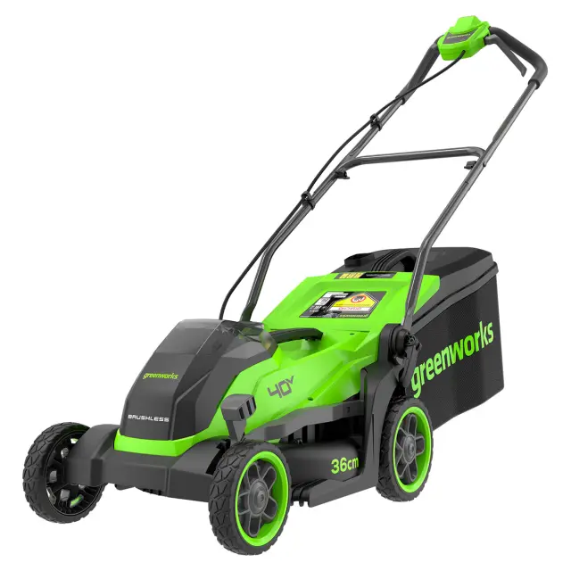 Greenworks GD40LM361 бесщеточная, 40V без АКБ и ЗУ - аккумуляторная газонокосилка