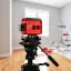 RGK PR-38R с калибровкой + штанга-упор - лазерный нивелир 3d с красным лучом