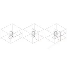 Схема лучей лазерного нивелира RGK UL-11- варианты эксплуатации